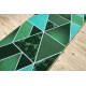 Runner, anti-slip TRIANGLES, gum green 80cm