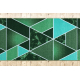 Runner, anti-slip TRIANGLES, gum green 80cm