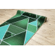 Runner, anti-slip TRIANGLES, gum green 80cm