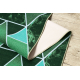 Runner, anti-slip TRIANGLES, gum green 80cm