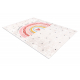 JUNIOR 51300.802 washing carpet Rainbow, dots for children anti-slip - beige
