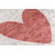 JUNIOR 51300.802 tæppe skal vaskes Regnbue, prikker for børn skridsikker - beige