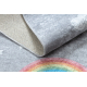 JUNIOR 52063.801 vasketeppe Regnbue, skyer for barn anti-skli - grå