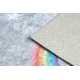JUNIOR 52063.801 tapijt wasbaar Regenboog, wolken voor kinderen antislip - grijs