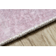 Tappeto lavabile JUNIOR 52063.802 Arcobaleno, nuvole per bambini antiscivolo - rosa