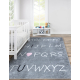 JUNIOR 52106.801 umývací koberec Abeceda pre deti protišmykový - sivá