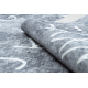 JUNIOR 52106.801 mosható szőnyeg Ábécé gyerekeknek csúszásgátló - szürke