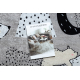 JUNIOR 51974.802 mycí kobereček Medvědi, zvířata pro děti protiskluz - šedá