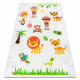 Tapis lavable JUNIOR 52104.801 Safaris, animaux pour les enfants antidérapant - gris