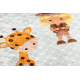 JUNIOR 52104.801 pranje tepiha Safari, životinje za djecu protuklizna - siva