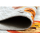 JUNIOR 52104.801 mosható szőnyeg Szafarik, állatok gyerekeknek csúszásgátló - szürke