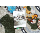 JUNIOR 51803.804 tapijt wasbaar Stad dieren voor kinderen antislip - beige