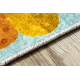 JUNIOR 52105.801 tapijt wasbaar Bouwplaats dieren voor kinderen antislip - blauw