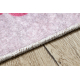 JUNIOR 51828.802 washing carpet hopscotch, ballerina for children anti-slip - pink