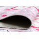 Alfombra lavable JUNIOR 51828.802 rayuela, bailarina para niños antideslizante - rosado