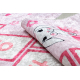 JUNIOR 51828.802 umývací koberec poskok, balerína pre deti protišmykový - ružová
