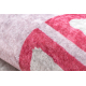 JUNIOR 51828.802 πλύσιμο χαλιού hopscotch, μπαλαρίνα για παιδιά αντιολισθητικό - ροζ