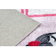 JUNIOR 51828.802 mycí kobereček poskok, baletka pro děti protiskluz - růžový