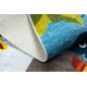 JUNIOR 51858.802 mycí kobereček Zvířata, Afrika pro děti protiskluz - šedá