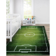 Килим за пране JUNIOR 51307.803 Футболно игрище, футбол за деца неплъзгащ се - зелен