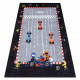 JUNIOR 52108.801 tapijt wasbaar Race, formule 1 voor kinderen antislip - grijs