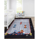 JUNIOR 52108.801 washing carpet Race, formula 1 for children anti-slip - grey
