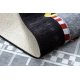 JUNIOR 52108.801 mosható szőnyeg Ábécé gyerekeknek csúszásgátló - szürke