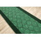 Runner, anti-slip LEAVES, gum green 57cm