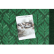 Runner, anti-slip LEAVES, gum green 57cm