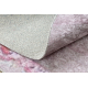 Dywan do prania JUNIOR 51549.802 koło Korona dla dzieci, antypoślizgowy - różowy