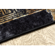 MIRO 51278.809 umývací koberec Mramor, grécky protišmykový - čierna / zlato