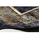 MIRO 51278.809 umývací koberec Mramor, grécky protišmykový - čierna / zlato