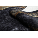 MIRO 51278.809 tapijt wasbaar marmer, grieks antislip - zwart / goud