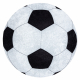 JUNIOR 51553.802 cerc covor lavabil Fotbal pentru copii anti-alunecare - negru / alb