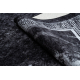 MIRO 51278.810 vaske Teppe Marmor, gresk antiskli - svart / hvit