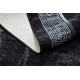 MIRO 51278.810 tæppe skal vaskes Marmor, græsk skridsikker - sort / hvid
