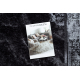 MIRO 51278.810 pranje tepiha Mramor, grčki protuklizna - crno / bijelim