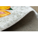 JUNIOR 51595.801 mycí kobereč kulatý Zvířata, Afrika pro děti protiskluz - šedá