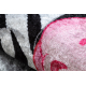 JUNIOR 51549.802 sirkel, vaske teppe Krem for barn antiskli - rosa