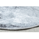 MIRO 51330.804 tæppe skal vaskes Marmor, geometrisk skridsikker - grå