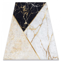 MIRO 52103.801 umývací koberec Mramor, geometrická protišmykový - zlato