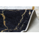 MIRO 52103.801 tæppe skal vaskes Marmor, geometrisk skridsikker - guld