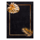 MIRO 51518.805 mycí kobereček Listy, rám protiskluz - černý / zlatý