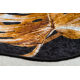 MIRO 51518.805 vaske Teppe Blader, ramme antiskli - svart / gull