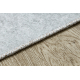 MIRO 51518.806 tapijt wasbaar Bladeren, kader antislip - grijs / goud