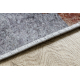 MIRO 52100.801 tæppe skal vaskes geometrisk skridsikker - grå
