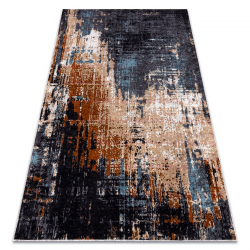 MIRO 51454.802 umývací koberec Abstracțiune protišmykový - modrá / béžový