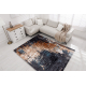 MIRO 51454.802 tapijt wasbaar Abstractie antislip - marineblauw / beige