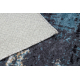 MIRO 51454.802 Waschteppich Abstraktion Anti-Rutsch - dunkelblau / beige
