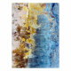 Tapis lavable MIRO 51709.803 Abstraction antidérapant - bleu / or